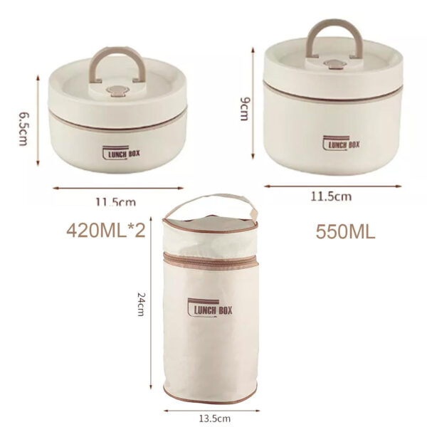 ⁦Portable Food Container Set with Special Bag⁩ - الصورة ⁦4⁩